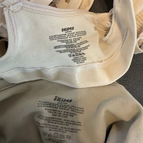 Skims Women's Tan Black Shapewear Lot Bodysuit Bra Size Small - Picture 4 of 6